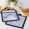 Lisbon Print Kitchen Textiles, 9" x 8", Lisbon Print, 2ct